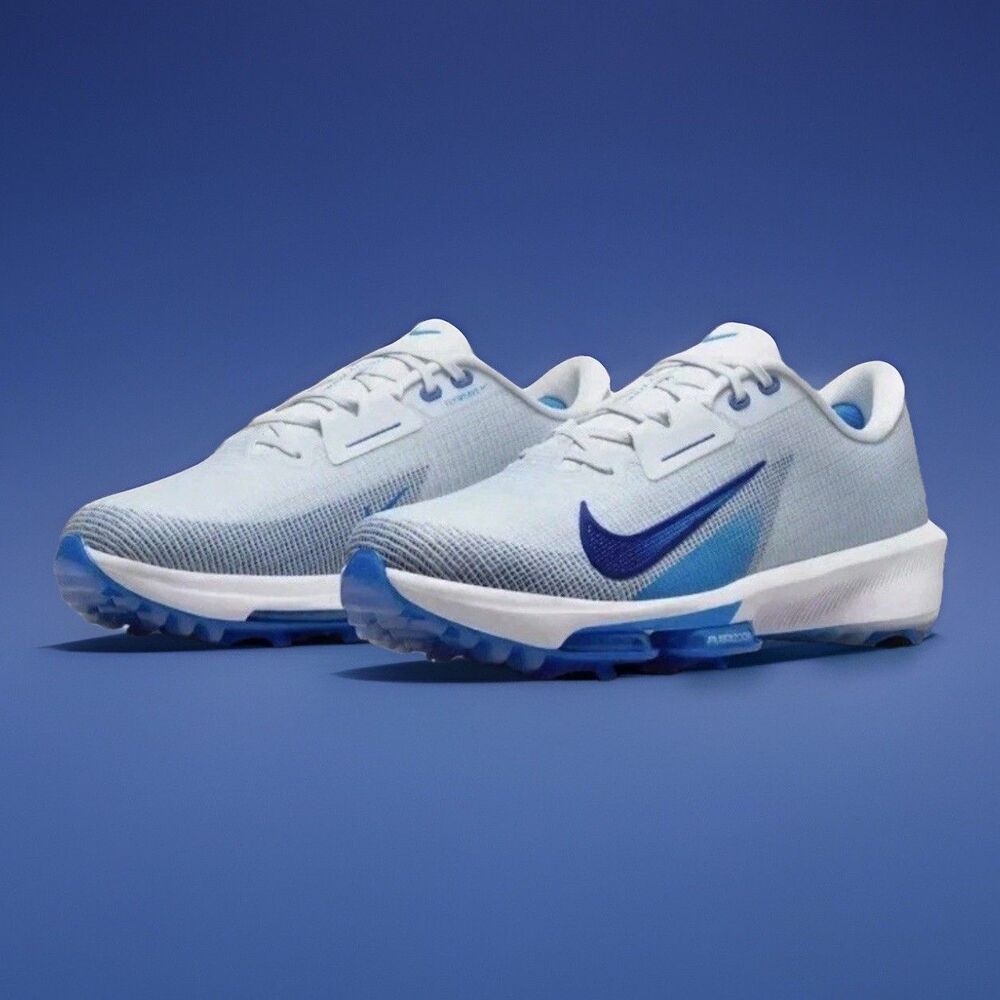 Nike Air Zoom Infinity Tour 2 Men’s Golf Shoes Grey Blue Size 10 FD0217-001 Nby